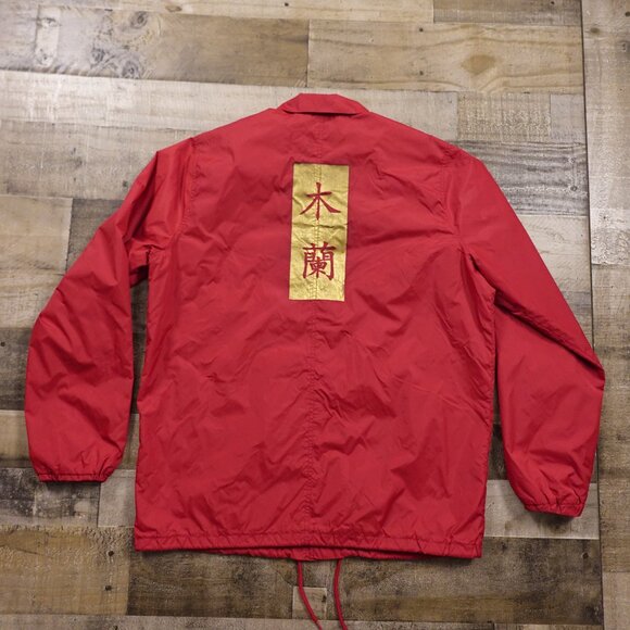 Disney Mulan Mushu Red Coach Jacket Men’s Size Large - Picture 8 of 12